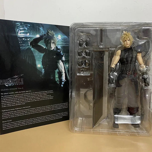 Action Figure Final Fantasy VII Statua Da Collezione Cloud Strife 25cm Nuovo - Nerd Lab