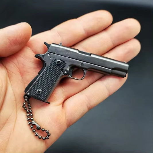 Mini Pistola Giocattolo M1911 Da Collezione Portachiavi In metallo Scala 1:3