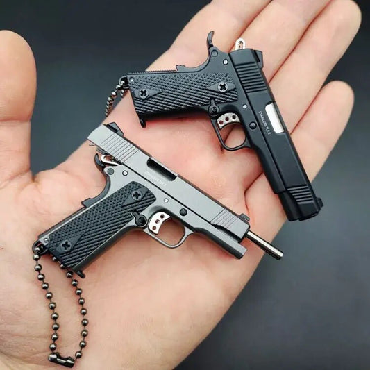 Mini Pistola Giocattolo M1911 Da Collezione Portachiavi In metallo Scala 1:3