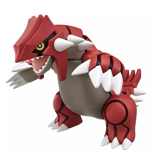 Action Figure Pokemon Plastic Model Kit Groudon Statua Collezione Anime Bandai