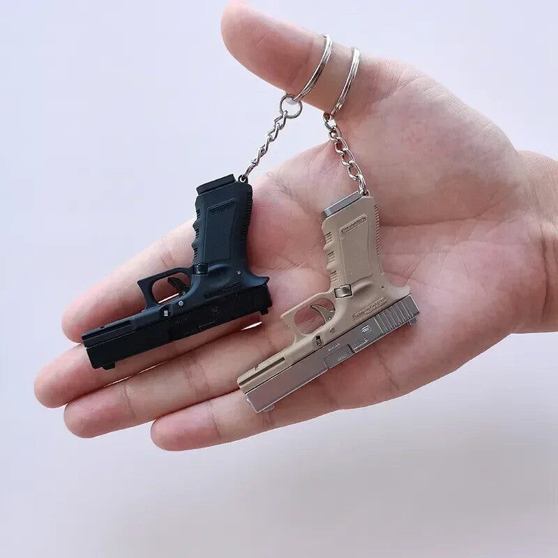 Mini Pistola Giocattolo Glock G17 Da Collezione Portachiavi In metallo Scala 1:3
