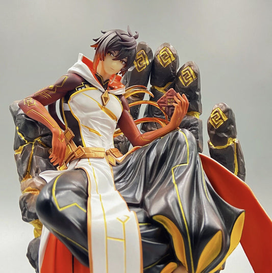 Action Figure Zhongli Genshin Impact Anime 26cm Da Collezione Game Console