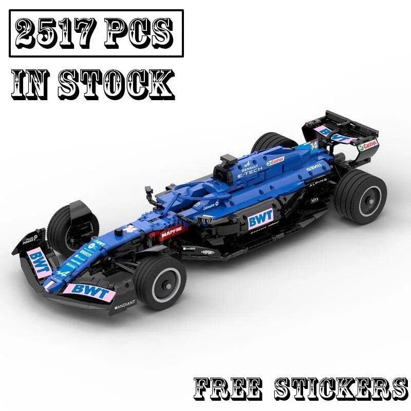 Formula 1 Alpine Bwt Da Costruire Mattoncini Technic 2517 Pezzi Blu Nuova New