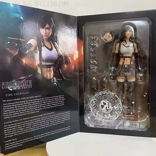 Action Figure Final Fantasy VII Statua Da Collezione Tifa Lockhart 25cm Nuovo