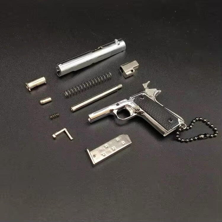 Mini Pistola Giocattolo M1911 Da Collezione Portachiavi In metallo Scala 1:3