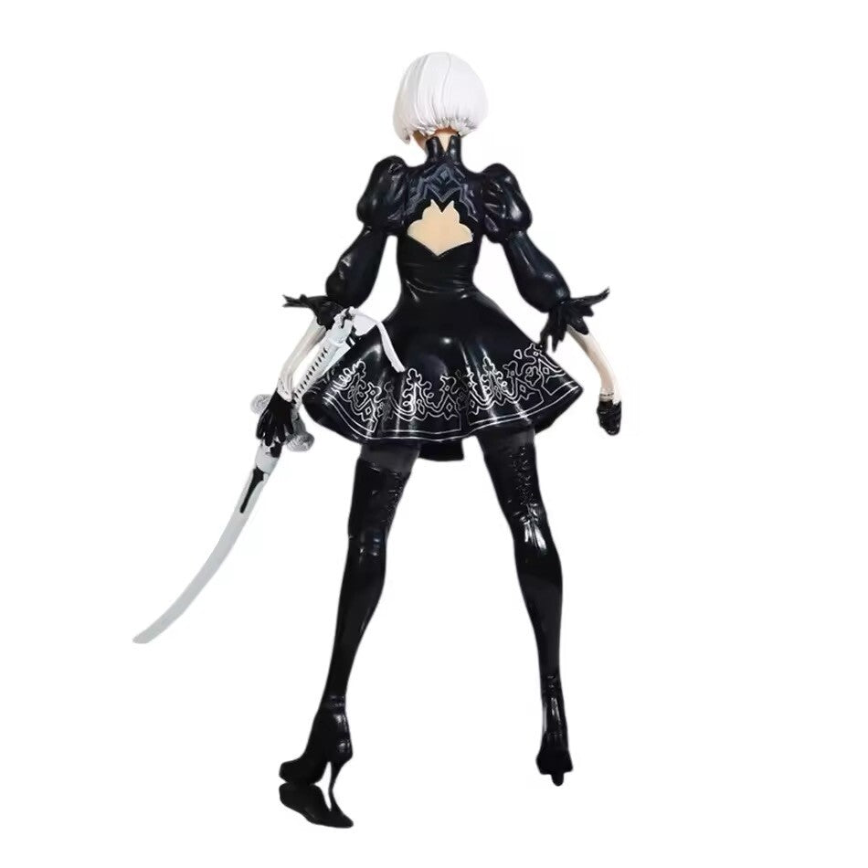 Action Figure Nier Automata Androide Type 2b Square Enix Anime Statua 28cm Game
