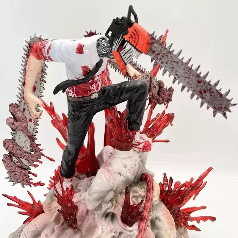 Action Figure Chainsaw Man Statua Da Collezione 28cm Nuova Denji Anime Manga