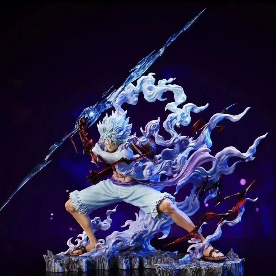 Action Figure Rubber One Piece Luffy 17.5cm Statua Monkey D. Rufy Gear 5 Nuovo