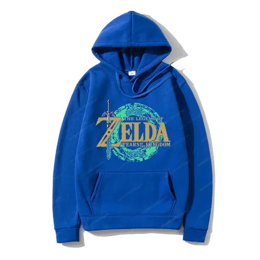 Felpa Con Cappuccio Zelda Breath of the Wild Game Streetwear Pullover Vestiti