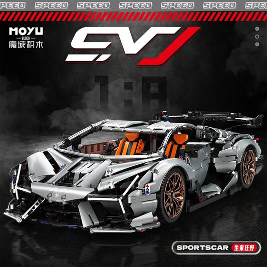 Lamborghini Sian Svj Da Costruire Mattoncini Technic 3224 Pezzi Nero Nuova New