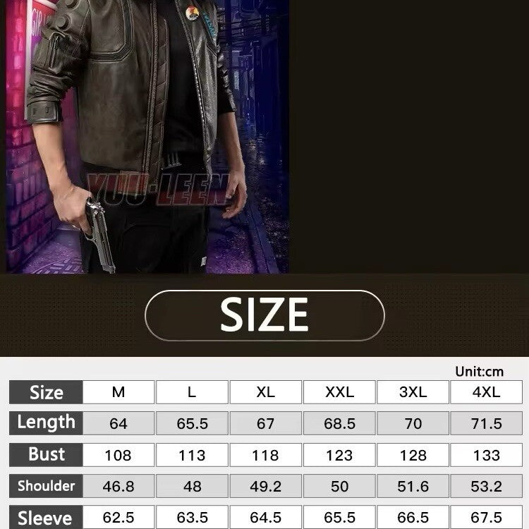 Cyberpunk 2077 Samurai Giacca Cosplay Giubotto Jacket All Size Videogame Play