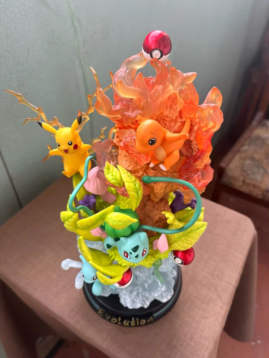 Action Figure Pokémon Pikachu Squirtle Charmander Starter 26cm Collezione Anime