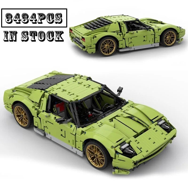Lamborghini Countach LPI 800-4 Nuova Da Costruire Mattoncini Technic 3696 Pezzi
