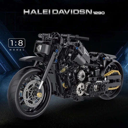 Moto Da Costruite Mattoncini Technic Harley Davidson Scala 1:8 586 Pezzi Nuova