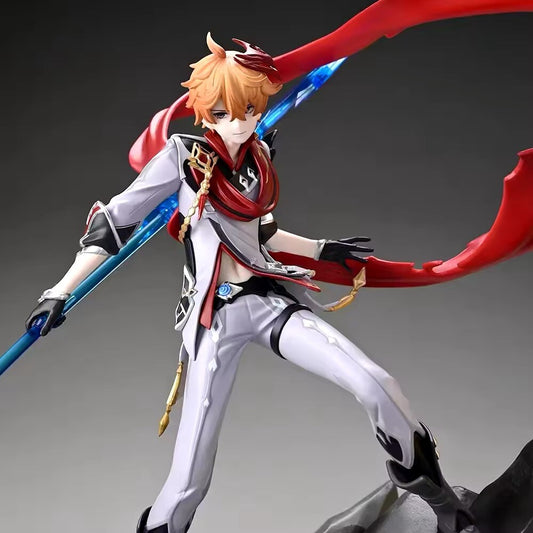 Action Figure Tartaglia Genshin Impact Anime 35cm Da Collezione Game Console New