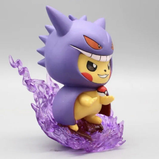 Action Figure Pokémon Pikachu Cosplay Gengar 12cm Statua Da Collezione Anime