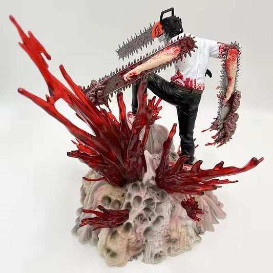 Action Figure Chainsaw Man Statua Da Collezione 28cm Nuova Denji Anime Manga