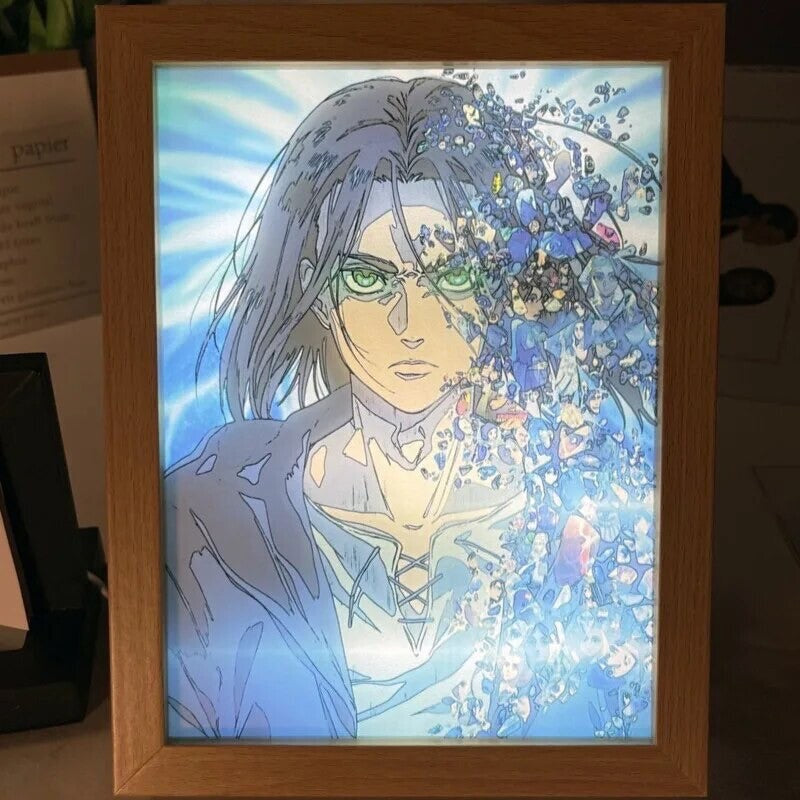 Quadro Luminoso Insegna Attack On Titan L’attacco Dei Giganti Corpo Di Ricerca