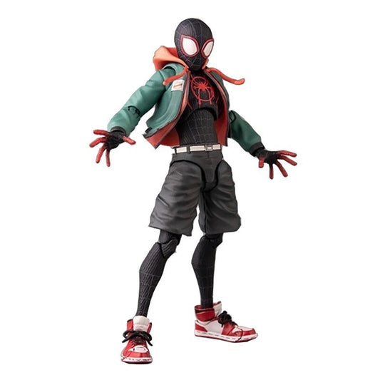 Action Figure Spiderman Miles Morales Statua Da Collezione Videogame Anime