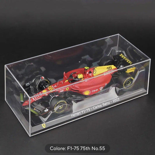 Macchina Ferrari F1 C Sainz 55 2022 F1-75 Monza Scala 1:24 Formula 1 Con vetrina