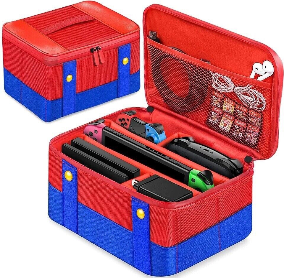 Borsa Custodia Case Cover Antiurto Mario Nintendo Switch Giochi E Accessori New