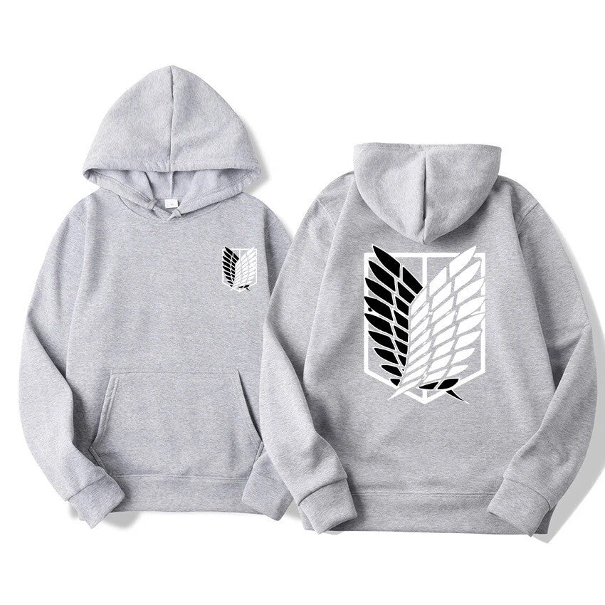 Felpa Con Cappuccio Attack On Titan Corpo Di Ricerca Streetwear Pullover Vestiti