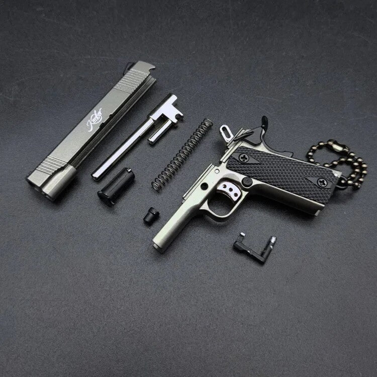 Mini Pistola Giocattolo M1911 Da Collezione Portachiavi In metallo Scala 1:3