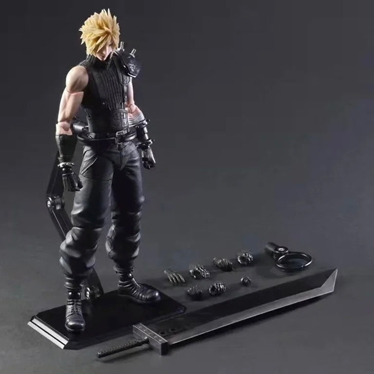 Action Figure Final Fantasy VII Statua Da Collezione Cloud Strife 25cm Nuovo - Nerd Lab
