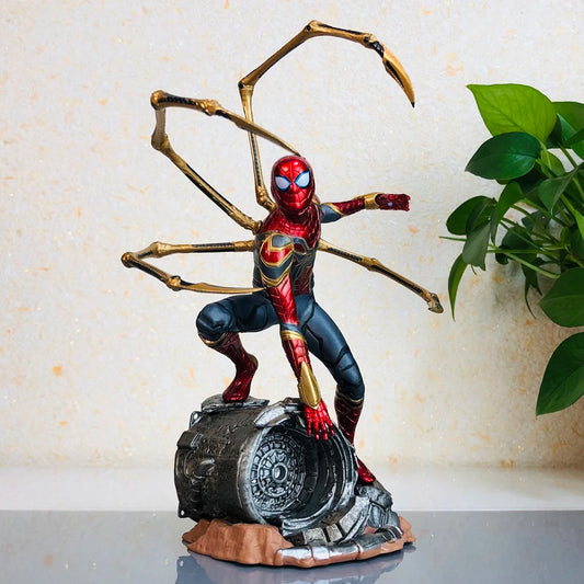 Action Figure Spiderman Statua Da Collezione Videogame Spider 24cm Anime Spiderverse - Nerd Lab