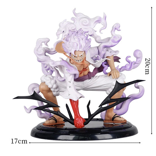 One Piece Anime Figure Luffy 20cm Gear 5 God Monkey D. Rufy Action Figures 20cm Statua da Collezione - Nerd Lab