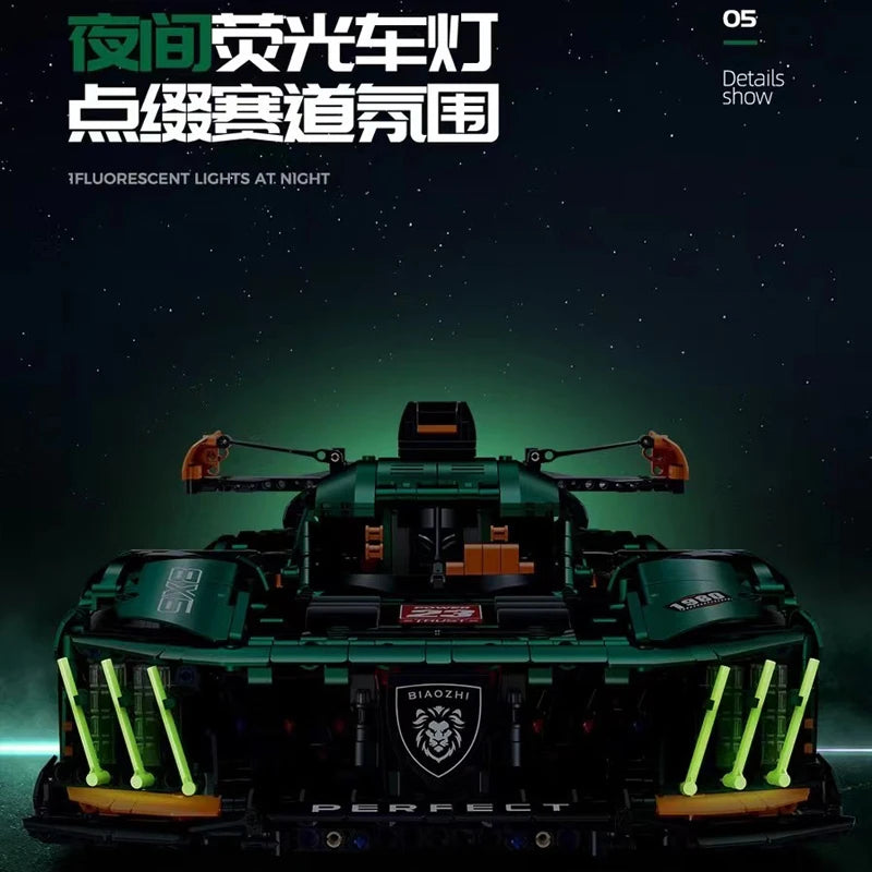 Peugeot Concept Da Costruire Mattoncini Technic 3746 Pezzi Nero - Verde - Nerd Lab