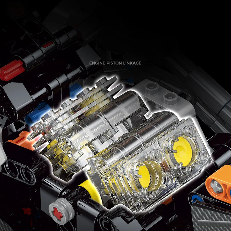 Motorbike Enduro Da Costruite Mattoncini Technic Scala 1:8 Arancione 586 Pezzi - Nerd Lab