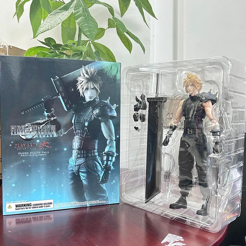 Action Figure Final Fantasy VII Statua Da Collezione Cloud Strife 25cm Nuovo - Nerd Lab