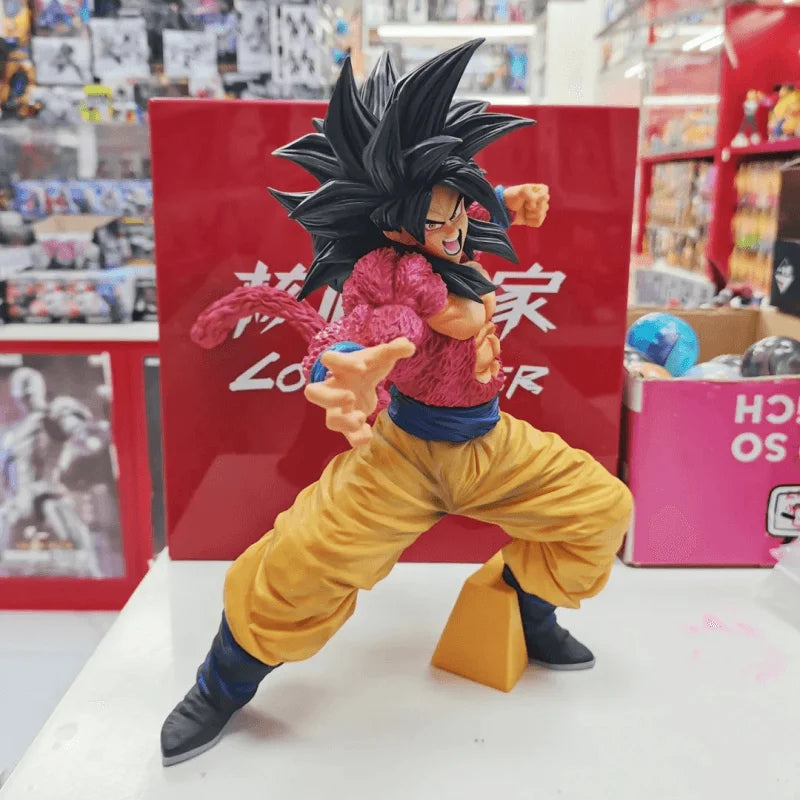 Action Figure Dragon Ball Z Goku Super Saiyan 4 26cm Statua Da Collezione Anime - Nerd Lab