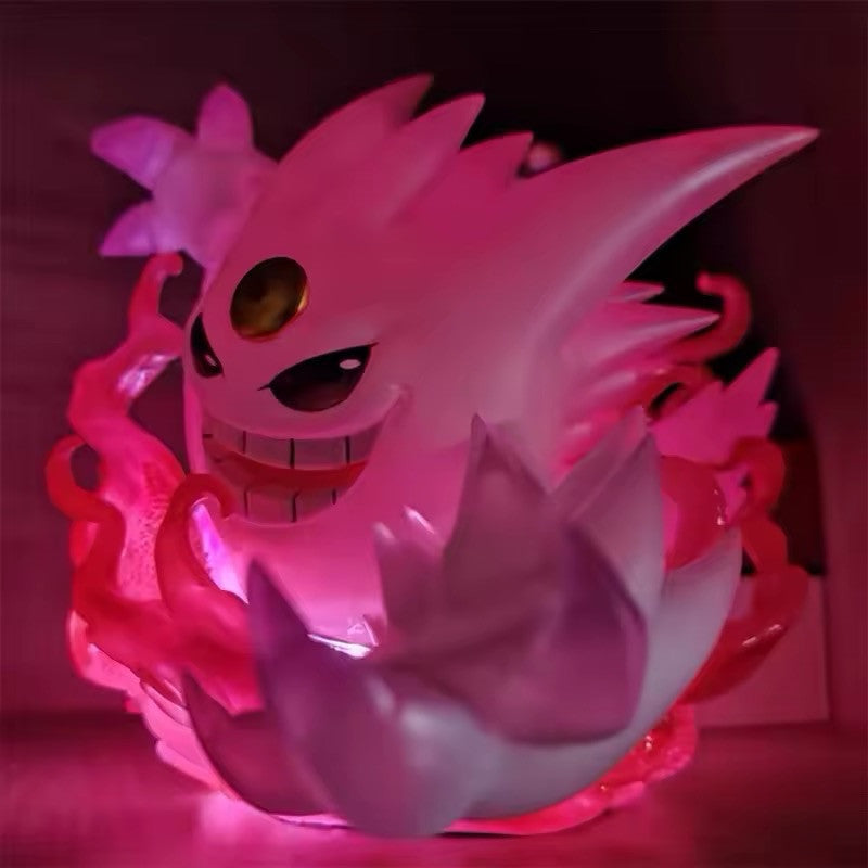 Action Figure Pokémon Gastly Gengar Shiny Haunter 16cm Statua Collezione Luminos