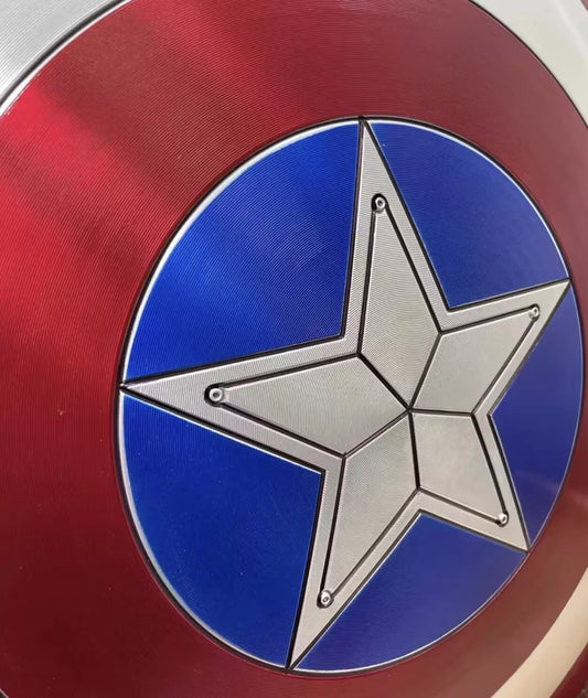Scudo Captain America con Finitura in Metallo – Replica 1:1 da Collezione 50cm - Nerd Lab
