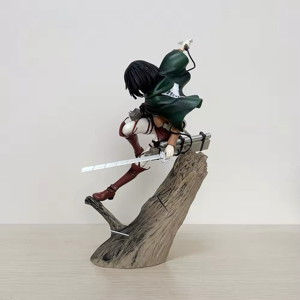 Attack on Titan Anime Action Figures Mikasa Ackerman 25cm Manga New Collezione