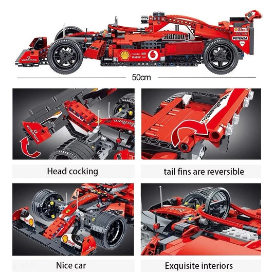 Formula 1 Ferrari Sf90 Da Costruire Mattoncini Technic 1099 Pezzi 1:14 Nuovo - Nerd Lab
