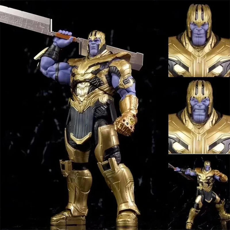 Action Figure Avengers Thanos Endwar New Statua Collezione 18cm Villain - Nerd Lab