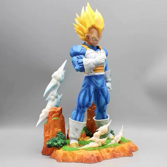 Statua Vegeta Super Saiyan 36cm – Dragon Ball Z | Edizione Battle Aura da Collezione - Nerd Lab