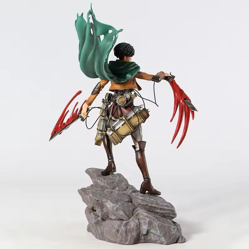Action Figure Levi Ackerman Attack On Titan 36 cm Statua Collezione Anime Manga