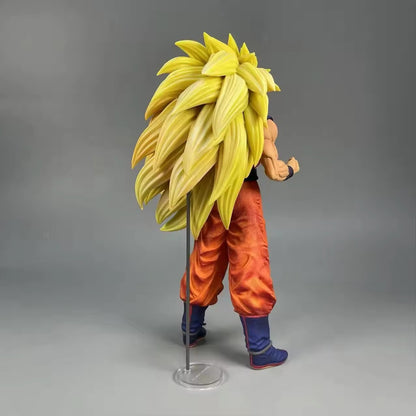 Goku Super Saiyan 3 Action Figure 30cm Dragon Ball Z Statua Da Collezione Anime