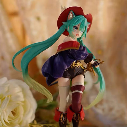 Action Figure Maid Vocaloid Hatsune Miku 19cm Statua Collezione Kawaii Fortnite