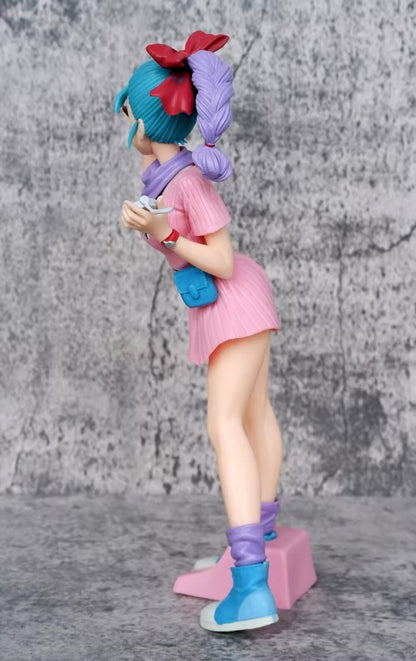 Action Figure Bulma 25cm Dragon Ball Z Goku Statua Da Collezione New Dettagliata