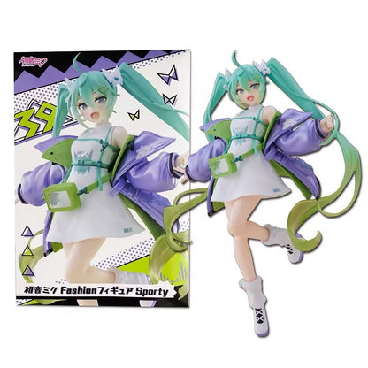 Action Figure Maid Vocaloid Hatsune Miku 21cm Statua Collezione Kawaii Fortnite