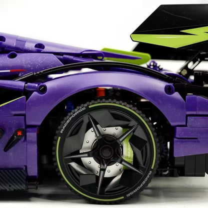 Lamborghini Sian Svj Da Costruire Mattoncini Technic 3654 Pezzi Scala 1:8 Viola