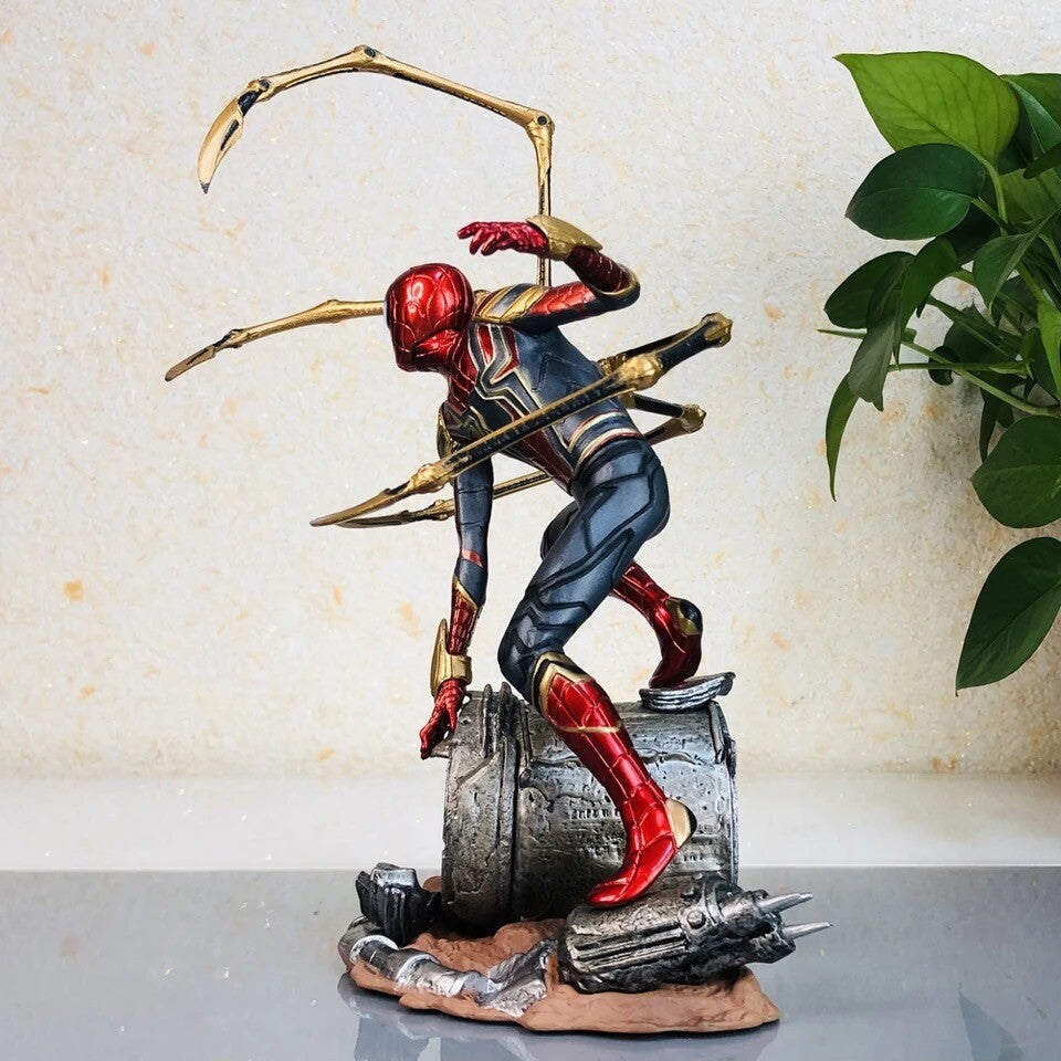 Action Figure Spiderman Statua Da Collezione Videogame Spider Anime Spiderverse