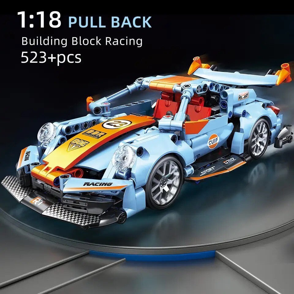 Porsche 911 Nuova Da Costruire Mattoncini Technic 523 Pezzi Scala 1:18 Nuova New