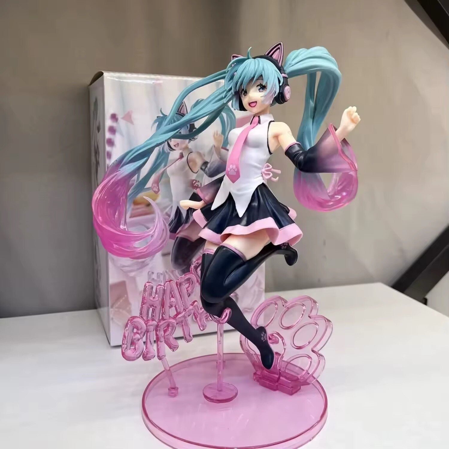 Action Figure Maid Vocaloid Hatsune Miku 23cm Statua Collezione Kawaii Fortnite