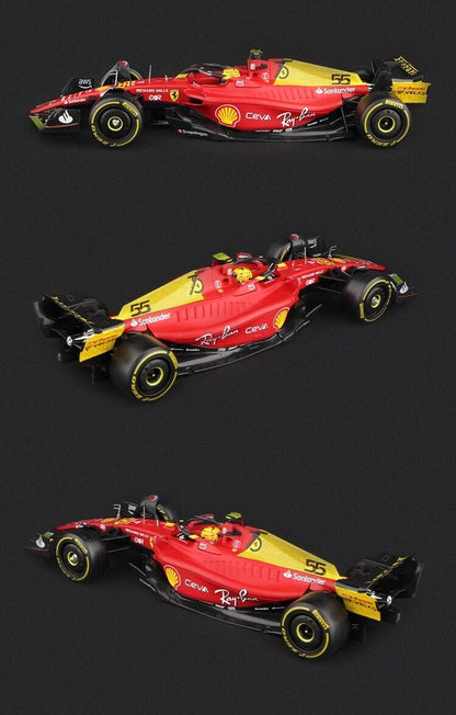 Macchina Ferrari F1 C Sainz 55 2022 F1-75 Monza Scala 1:24 Formula 1 Con vetrina